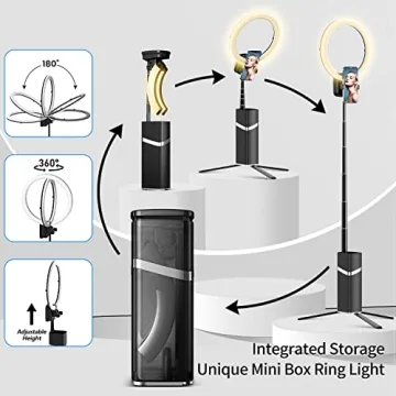 yAyusi Portable Ring Light - Perfect for Creators, 79" Tripod