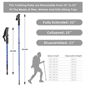 Aihoye Trekking Poles: Lightweight Adjustable Hiking Sticks