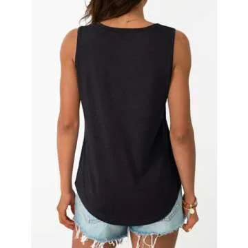 AUTOMET Women's Comfortable Summer Tank Tops for Casual Style