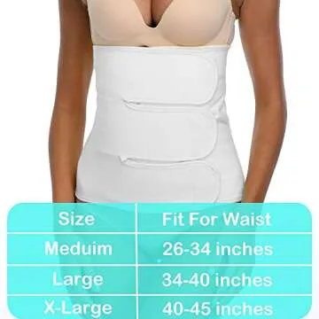 PAZ WEAN Abdominal Surgical Binder Wrap for Comfortable Post-Surgery Recovery and Support