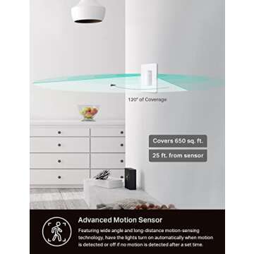 Kasa Smart Motion Sensor Dimmer Switch - Easy Voice Control