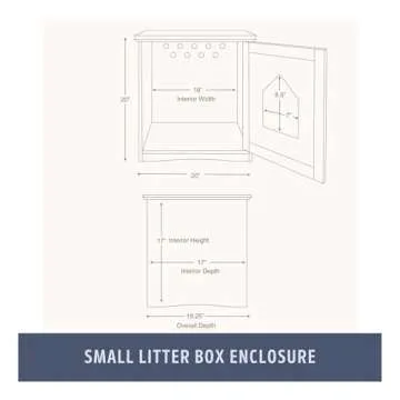 TRIXIE Stylish Litter Box Enclosure for Cats