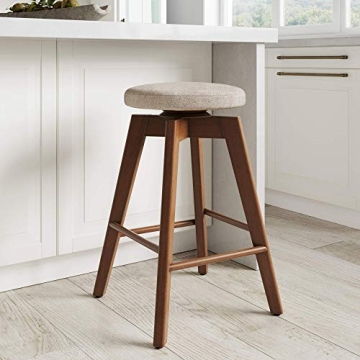 Amalia Kitchen Bar Stool with 360 Swivel Seat Design