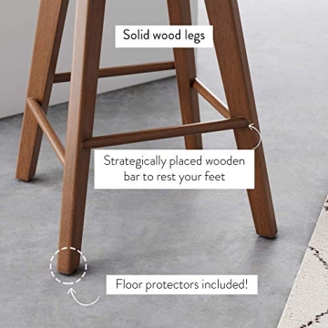 Amalia Kitchen Bar Stool with 360 Swivel Seat Design