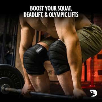 DMoose Fitness Compression Knee Sleeves Wrap | Support & Comfort for Any Workout