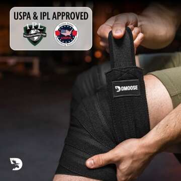 DMoose Compression Knee Sleeves for Ultimate Workout Support