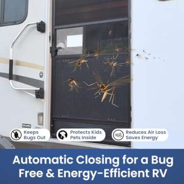 Safoner RV Screen Door Closer with Adjustable Tension