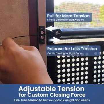 Safoner RV Screen Door Closer with Adjustable Tension