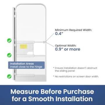Safoner RV Screen Door Closer with Adjustable Tension