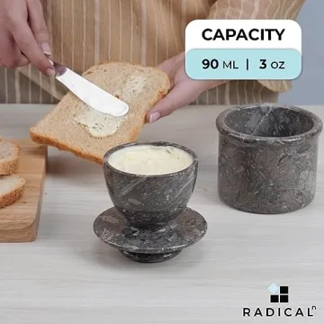 Radicaln Marble Butter Keeper for Elegant Kitchen Storage