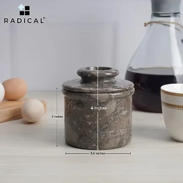 Radicaln Marble Butter Keeper for Elegant Kitchen Storage