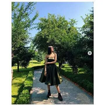 Meicuhap Women's Short Strapless Satin Homecoming Dresses Prom Dresses Pink US16