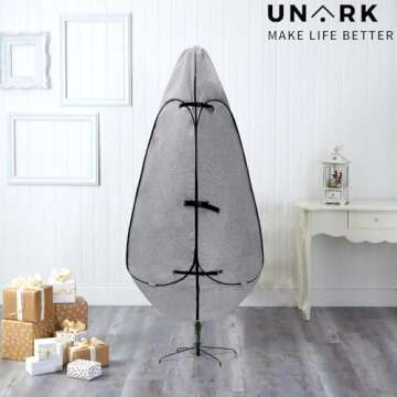 Upright Christmas Tree Storage Bag 6.5 Ft, Christmas Tree Cover for Upright Storage Fit 6.5 Ft, 6ft Christmas Tree Storage Bag 6 feet