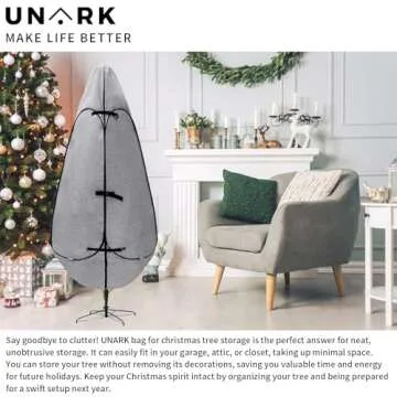 Upright Christmas Tree Storage Bag 6.5 Ft, Christmas Tree Cover for Upright Storage Fit 6.5 Ft, 6ft Christmas Tree Storage Bag 6 feet