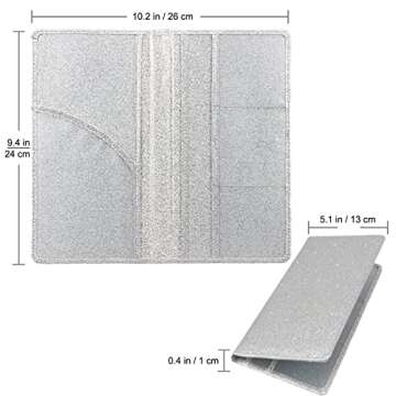 Bodskad Car Registration and Insurance Holder, Premium Leather Insurance and Registration Holder,veh...