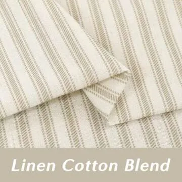 Elegant Half Curtains for Windows in Vintage Linen Style