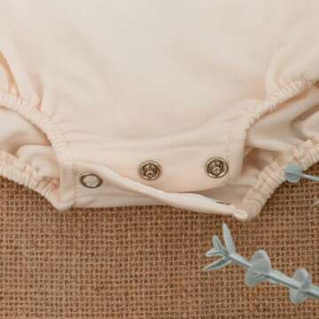 VFAZ Half Birthday Outfit Baby Girls - 1/2 Way To One Boy 1st 6-12 Months Bubble Romper Short Sleeve Gifts Newborn Toddler (Natural, 3-6 months)