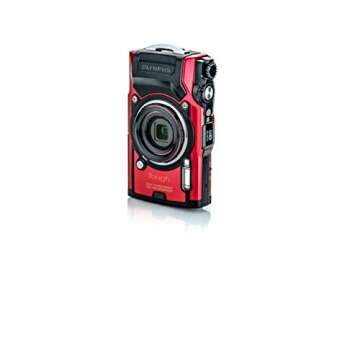 OM SYSTEM OLYMPUS TG-6 Red Underwater camera, Waterproof, Freeze proof, High Resolution Bright, 4K Video 44x Macro shooting