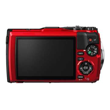 OM SYSTEM OLYMPUS TG-6 Red Underwater camera, Waterproof, Freeze proof, High Resolution Bright, 4K Video 44x Macro shooting