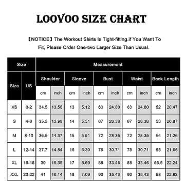 Loovoo Women's Workout Shirts 2-Pack - Compression Tops
