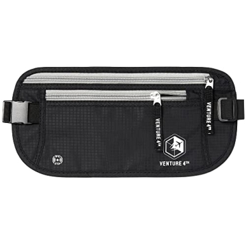 Slim RFID Blocking Money Belt Secure Travel Essential