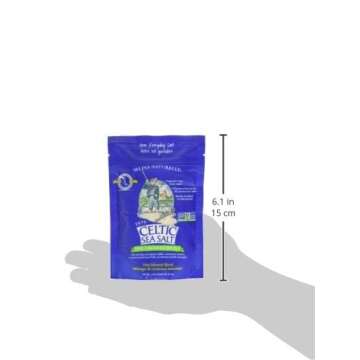 Fine Ground Celtic Sea Salt ¼ lb Resealable Bag