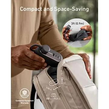 Anker GaNPrime 65W Power Strip - Fast Charging for Devices