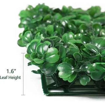 10PCS 24"x16" Artificial Hedge Boxwood Panels Grass Wall Backdrop Panel Sun Protected Artificial Grass Backdrop Wall Privacy Hedge Screen for Outdoor Indoor Garden Fence Backyard Backdrop Decor