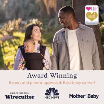 Beco Baby Carrier Gemini Newborn to Toddler - Front, Back and Hip Seat Carrier, Baby Carrier Backpack & Baby Front Carrier with Adjustable Seat, Ergonomic Baby Holder Carrier 7-35lbs (Metro Black)