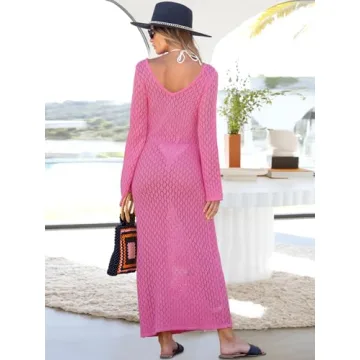 ANRABESS Womens Crochet Swim Cover Up for Summer