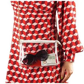 Clear Stadium Bag for Concerts Sports Events Stylish