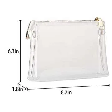 Clear Stadium Bag for Concerts Sports Events Stylish