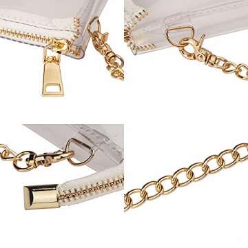 Y&R Direct Clear Bag for Stadium Events Clear Purse Crossbody with Wide Shoulder Strap Concert Woman Gifts (Clear-new-2)