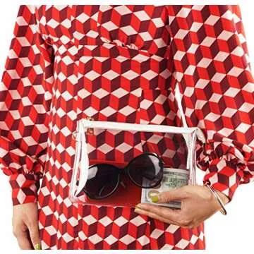 Clear Stadium Bag for Concerts Sports Events Stylish