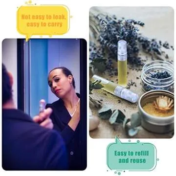 KINBOM 5 x 10ml Perfume Atomizers, Matte Plastic Refillable Spray Bottles for Travel Mist Fine Empty Spray Bottles for Hair Face Plants, 10 ml., 10ml