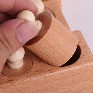 Thoth Montessori Knobbed Cylinder Blocks | Educational Wooden Toy