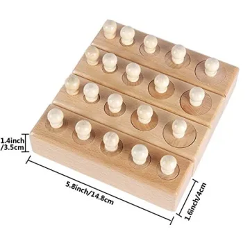 Thoth Montessori Knobbed Cylinder Blocks | Educational Wooden Toy