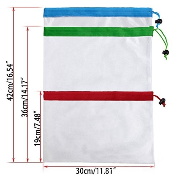 Cinhent 16PCS Eco-Friendly Reusable Shopping Bags
