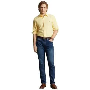 Polo Ralph Lauren Men's Long Sleeve Oxford Shirt XL New Yellow