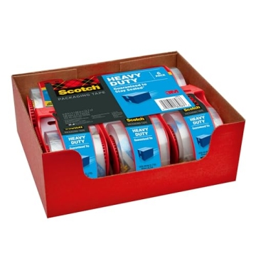 Scotch Heavy Duty Shipping Tape with Dispensers - 6 Rolls