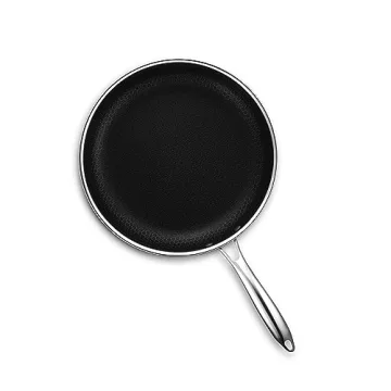 HexClad 12-Inch Fry Pan with Lid & Stay-Cool Handle
