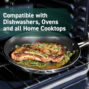 HexClad 12-Inch Fry Pan with Lid & Stay-Cool Handle