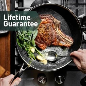 HexClad 12-Inch Fry Pan with Lid & Stay-Cool Handle