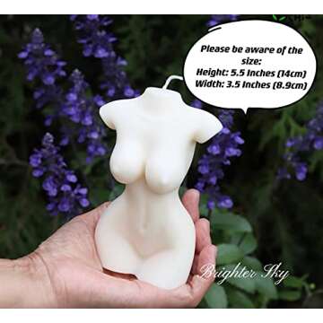 Brighter Sky Bubble and Body Candle (Large) Set|Natural Premium Soy Wax|Candle Decor|Gift for Her|Cute Candle|Candle Ideas|Aesthetic Candle|Candle Gift|Decorative Candle …