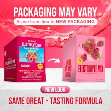 Dr. Price Electrolytes Powder Packets - Electrolytes No Sugar - Hydration Packets - Electrolyte Mix ...