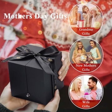 S SIVERY Preserved Real Rose with Necklace for Women