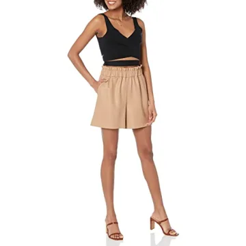 The Drop Women's Rose Loose Fit Shorts Camel XL
