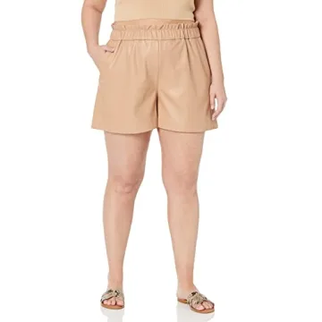 The Drop Women's Rose Loose Fit Shorts Camel XL