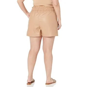 The Drop Women's Rose Loose Fit Shorts Camel XL