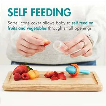 Boon Pulp Silicone Baby Fruit Feeder for Healthy Self-Feeding